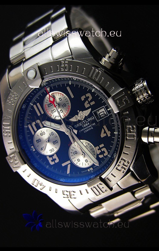 Breitling Skyland Avenger Chronograph Swiss Replica Watch Black Dial 1:1 Mirror Replica