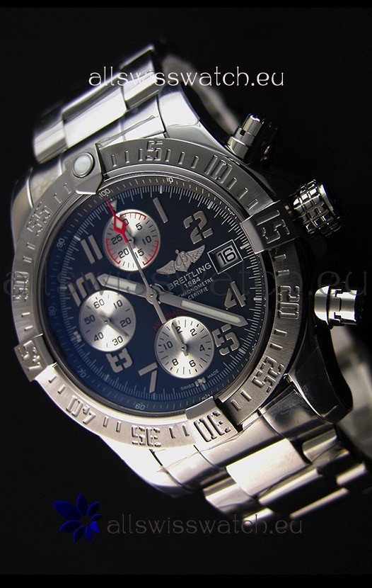 Breitling Skyland Avenger Chronograph Swiss Replica Watch Dark Grey Dial 1:1 Mirror Replica