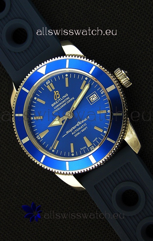 Breitling SuperOcean Heritage II B20 42MM Blue Dial Swiss Replica Watch - 1:1 Mirror Edition