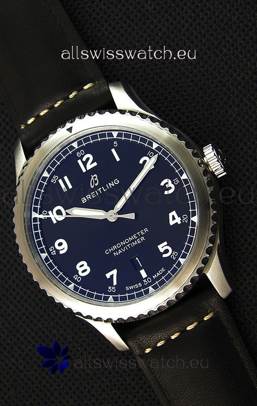 Breitling Navitimer 8 Automatic 41MM Swiss Replica Watch in Black Dial 