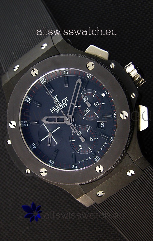 Hublot Big Bang All Black PVD Swiss Replica Watch : 1:1 Mirror Replica 