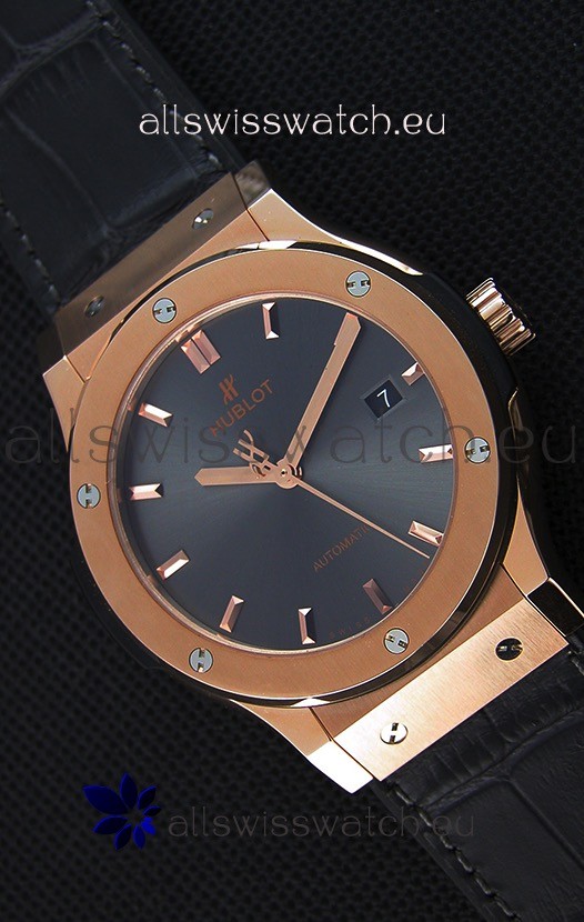 Hublot Classic Fusion Racing Grey King Gold Swiss Replica Watch - 1:1 Mirror Replica