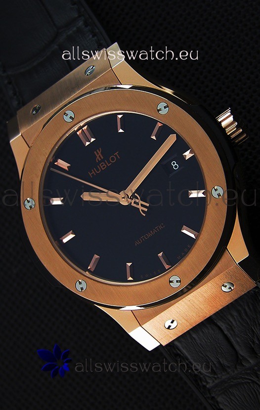 Hublot Classic Fusion King Gold Swiss Replica Watch - 1:1 Mirror Replica