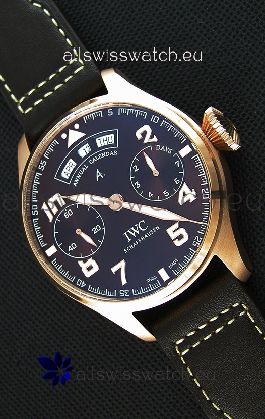IWC Big Pilot Annual Calender Antoine de Saint Exupéry Brown Dial IW502706 1:1 Mirror Replica