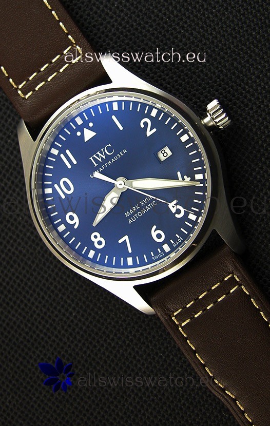 IWC Pilot's MARK XVIII IW327010 Steel Blue Dial Le Petit Prince Swiss Replica Watch 1:1 Mirror Edition