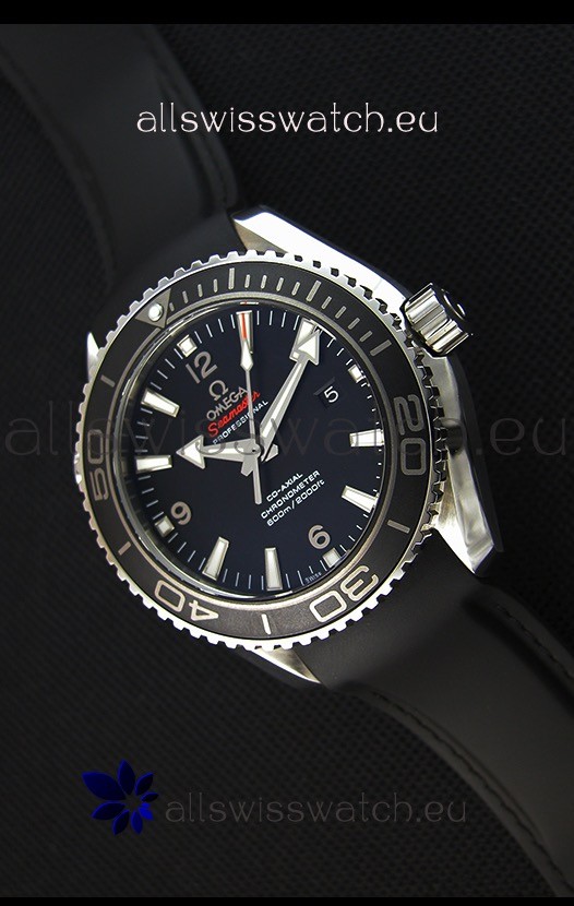 Omega Seamaster Planet Ocean Swiss Black Strap Replica 45MM 1:1 Ultimate Edition Watch 