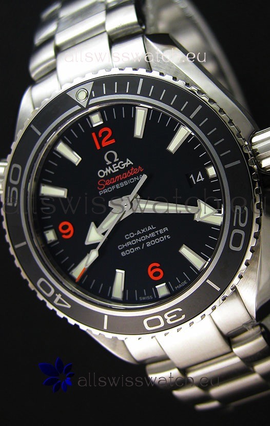 Omega Seamaster Planet Ocean Swiss Black Strap Replica 42MM 1:1 Ultimate Edition Watch 