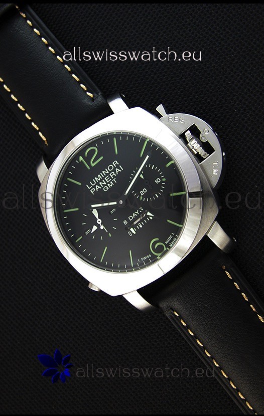 Panerai Luminor GMT 8 Days Power Reserve Japanese Replica Watch 
