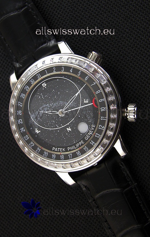 Patek Philippe Grand Complication 6102P Celestial Moon Age Grey Dial Swiss Replica Watch 