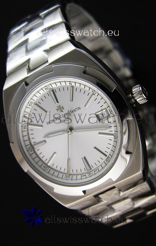 Vacheron Constantin Overseas Steel White Dial Swiss Replica 1:1 Mirror Watch 