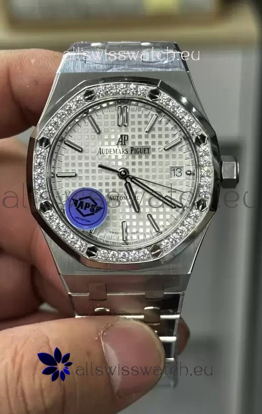 Audemars Piguet Royal Oak 37MM White Dial Watch in 3120 Movement - 1:1 Mirror Replica