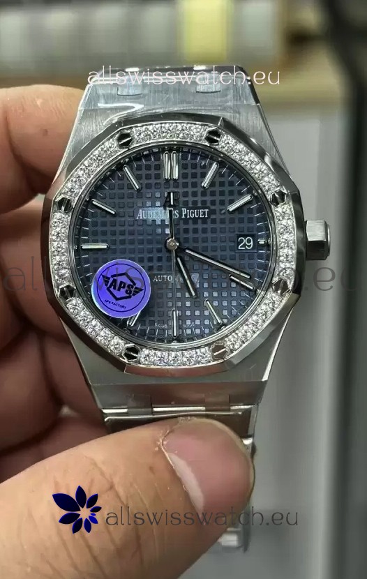Audemars Piguet Royal Oak 37MM Blue Dial Watch in 3120 Movement - 1:1 Mirror Replica