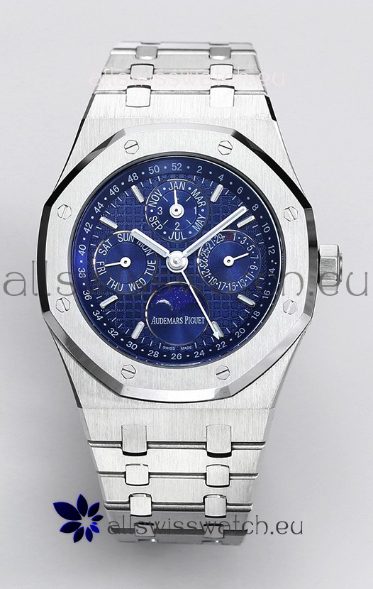 Audemars Piguet Royal Oak Perpetual Calendar Swiss Replica 904L Steel - Blue Dial 