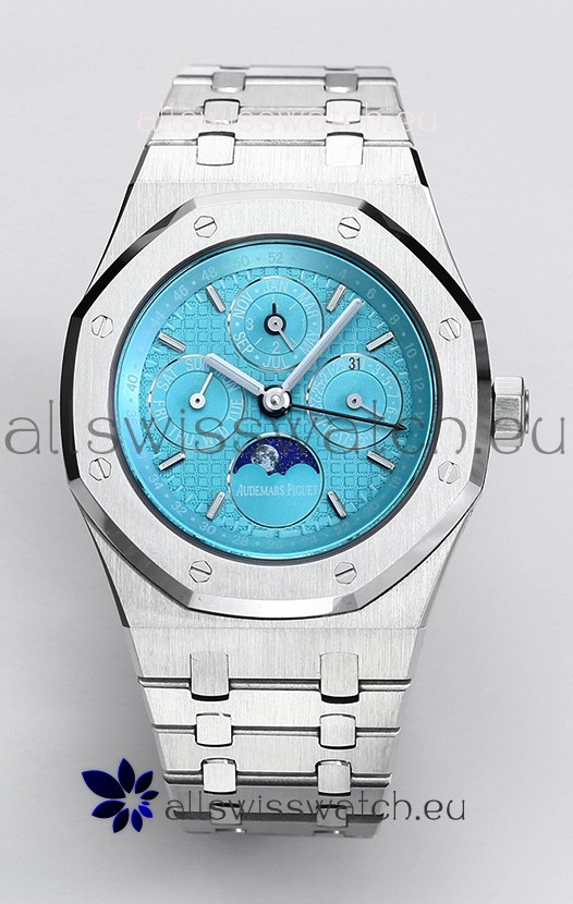 Audemars Piguet Royal Oak Perpetual Calendar Swiss Replica 904L Steel - Tiffany Blue Dial