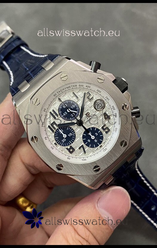 Audemars Piguet Royal Oak Offshore Chronograph White Dial 904L Steel 1: 1 Mirror 3126 Movement