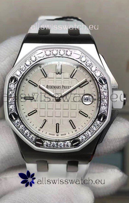 Audemars Piguet Royal Oak Offshore 37MM Swiss Quartz 1:1 Mirror Replica Watch in Stainless Steel Casing