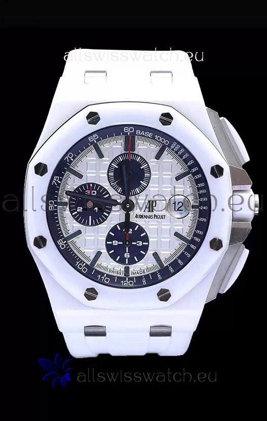 Audemars Piguet Royal Oak Offshore White Ceramic - Ultimate 1:1 3126 Movement