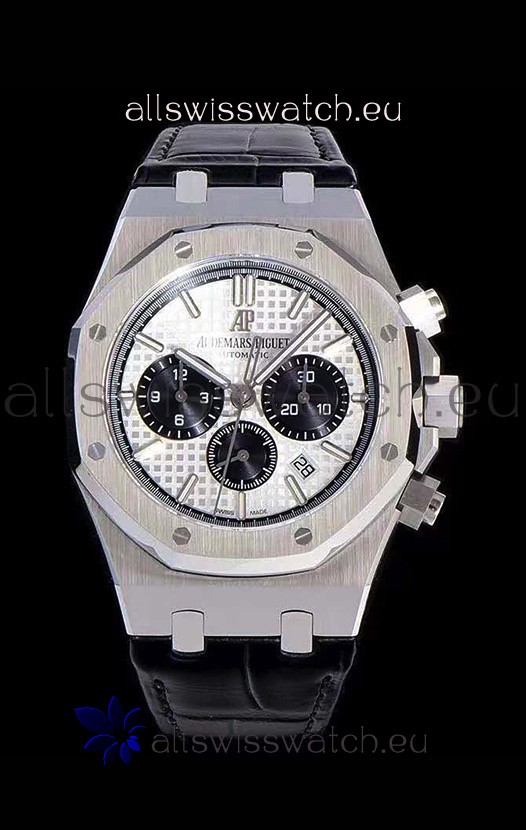 Audemars Piguet Royal Oak Chronograph White Dial 904L Steel 1:1 Mirror Replica