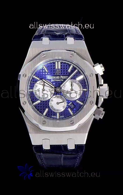 Audemars Piguet Royal Oak Chronograph Blue Dial 904L Steel 1:1 Mirror Replica