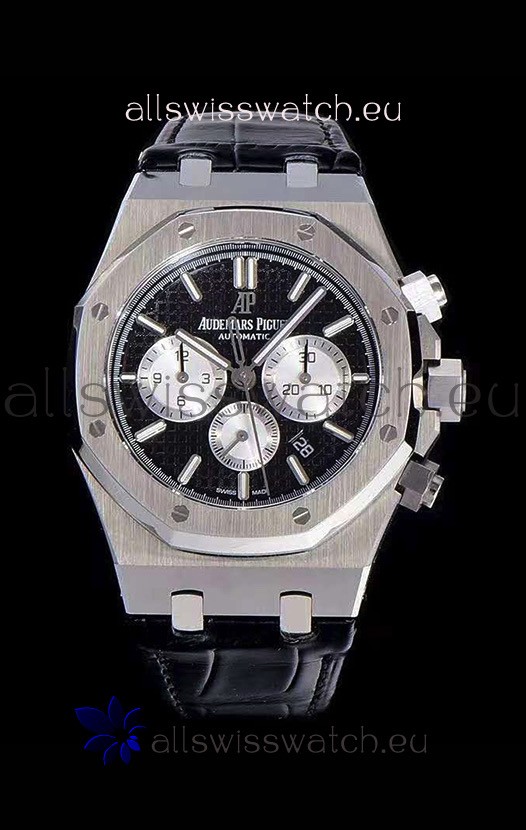 Audemars Piguet Royal Oak Chronograph Black Dial 904L Steel 1:1 Mirror Replica