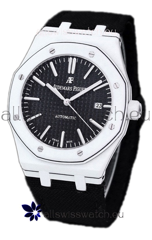 Audemars Piguet Royal Oak Ref.15400 Forged Carbon Casing Watch Black Dial in 1:1 Mirror Replica