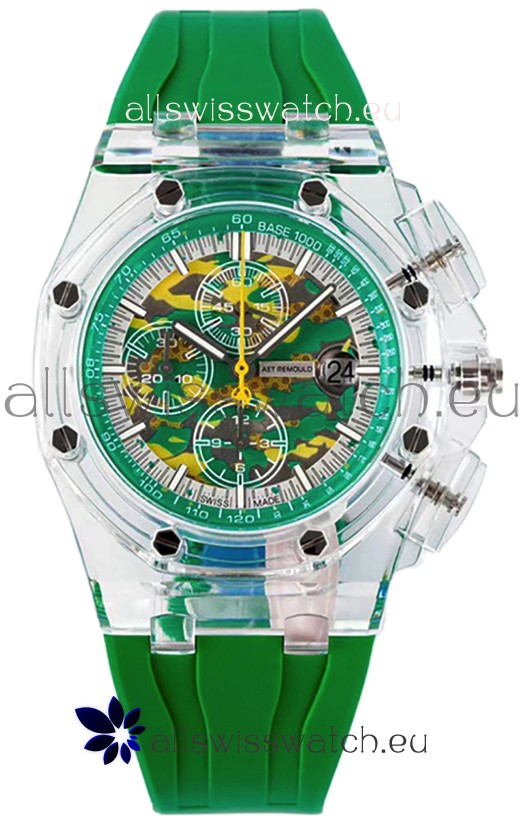 Audemars Piguet Royal Oak Offshore AET Remould CHAMELEON Sapphires Casing Swiss Replica Watch 