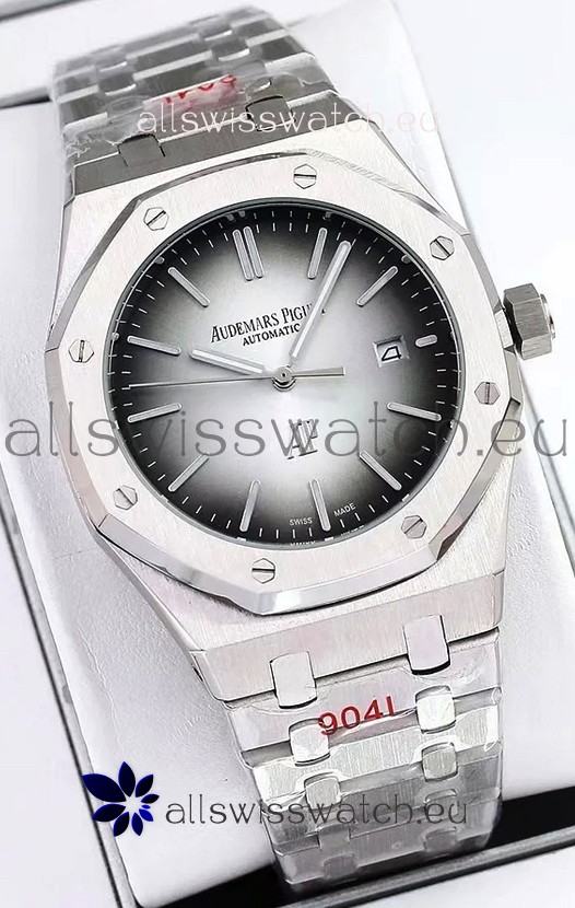 Audemars Piguet Royal Oak Jumbo Extra Thin Edition Watch in Grey Dial - 39MM in 904L Steel Case