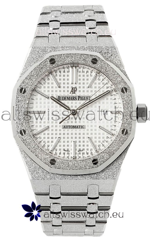 Audemars Piguet Royal Oak Frosted 37MM Self-Winding White Dial 1:1 Mirror Replica Watch