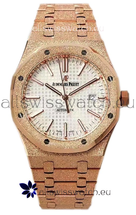 Audemars Piguet Royal Oak 37MM Frosted Casing Watch in 3120 Movement - 1:1 Mirror Replica