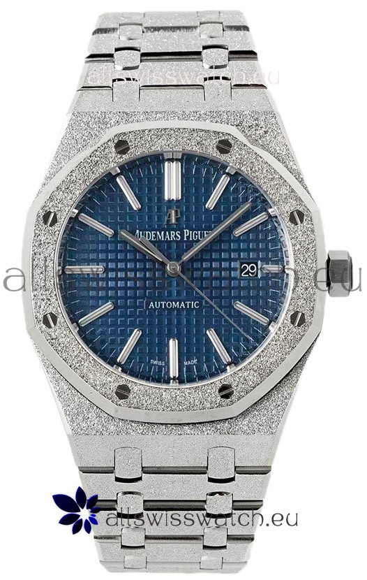 Audemars Piguet Royal Oak Frosted 37MM Self-Winding Blue Dial 1:1 Mirror Replica Watch