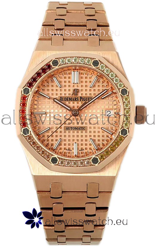 Audemars Piguet Royal Oak 37MM Frosted Casing Watch in 3120 Movement - 1:1 Mirror Replica