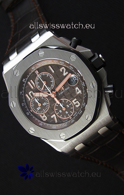 Audemars Piguet Royal Oak Offshore Brown Dial Chronograph 1:1 Mirror Replica Watch 