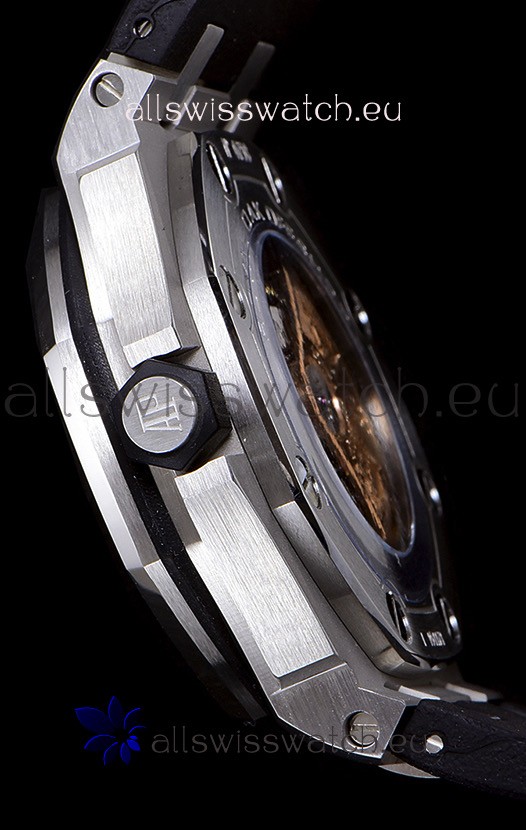 Audemars Piguet Royal Oak Diver Swiss Replica Watch Black Dial 1:1 Quality 3120 Movement 904L Steel 