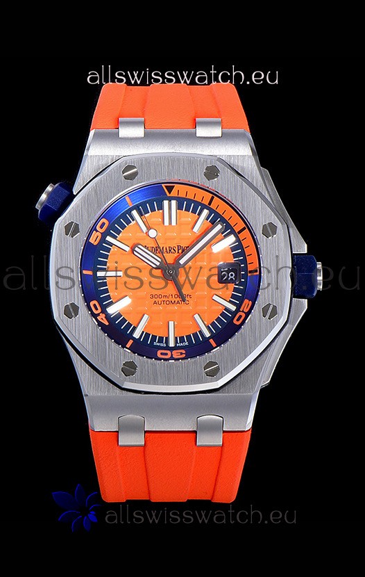 Audemars Piguet Royal Oak Diver Swiss Replica Orange Dial 1:1 Quality 3120 Movement 904L Steel 