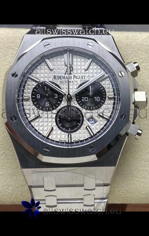 Audemars Piguet Royal Oak Chronograph White Dial Steel Strap Swiss Replica Watch