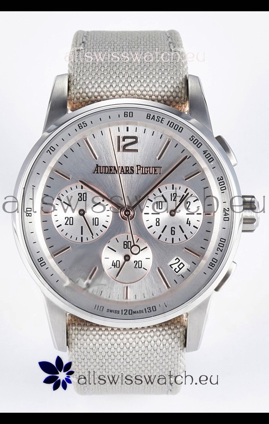 Audemars Piguet CODE 11.59 Chronograph Swiss Replica Watch in 904L Steel Silver Dial