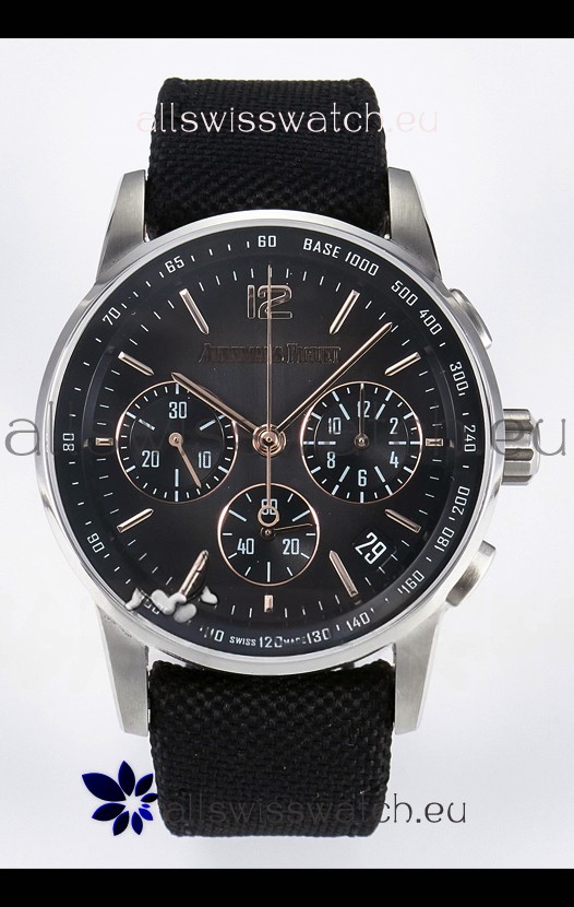 Audemars Piguet CODE 11.59 Chronograph Swiss Replica Watch in 904L Steel Grey Dial Gold Hands