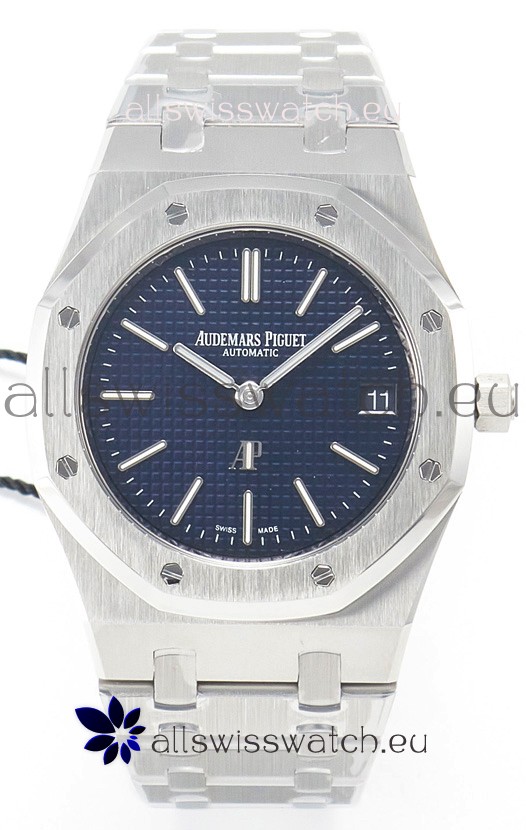 Audemars Piguet Royal 15202 39MM Super Clone Swiss Replica Watch in Blue Dial 
