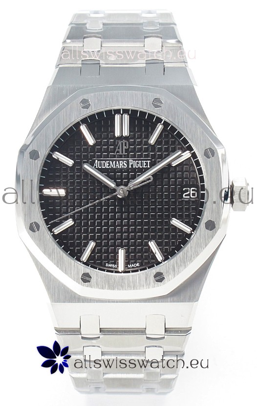 Audemars Piguet Royal Oak 15500 41MM 904L Steel Black Dial Super Clone Replica Watch 