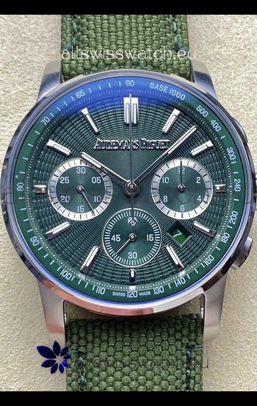 Audemars Piguet CODE 11.59 Chronograph Swiss Replica Watch in 904L Steel Green Dial