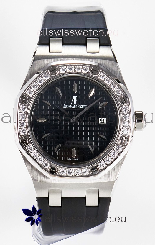 Audemars Piguet Royal Oak 33MM 904L Steel Quartz Black Dial Swiss Replica Watch