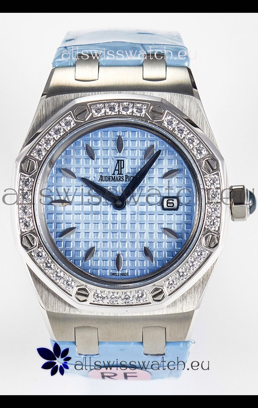 Audemars Piguet Royal Oak 33MM 904L Steel Quartz Blue Dial Swiss Replica Watch
