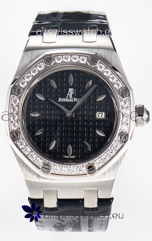 Audemars Piguet Royal Oak 33MM 904L Steel Quartz Black Dial Swiss Replica Watch