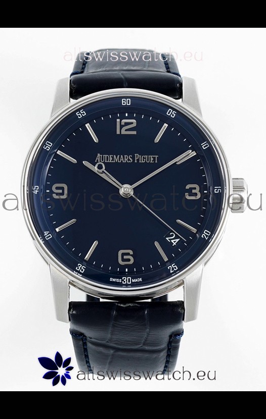 Audemars Piguet CODE 11.59 15210 Blue Dial Swiss Replica Watch in 904L Steel Casing 41MM