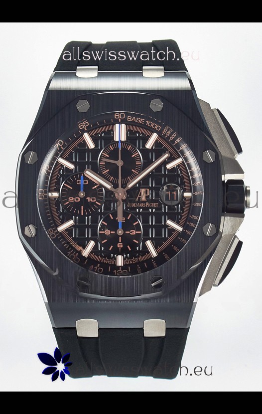 Audemars Piguet Royal Oak Offshore Ceramic Black Dial 1:1 Super Clone Replica Watch