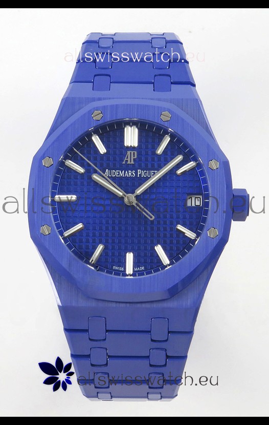 Audemars Piguet Royal Oak Super Clone 15500 Blue Ceramic Casing Watch 