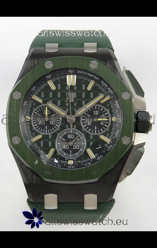Audemars Piguet Super Clone Royal Oak Offshore Ceramic Casing Green Dial Watch 
