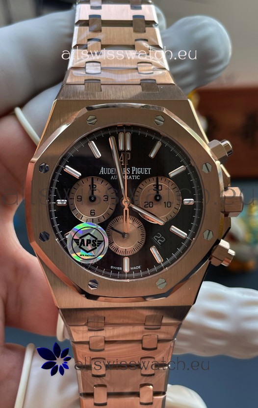 Audemars Piguet Super Clone Royal Oak Chronograph 26331OR Brown Dial Watch 