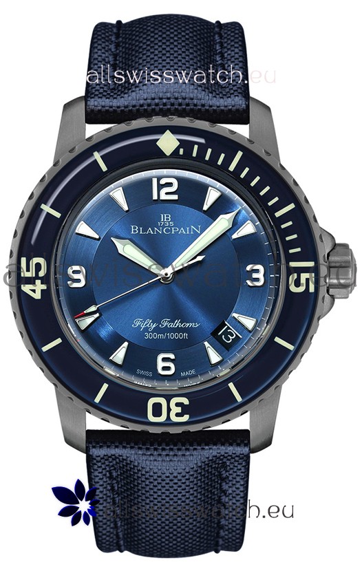 Blancpain Fifty Fathoms Automatique Titanium Edition Swiss Replica Watch in 1:1 Mirror Quality