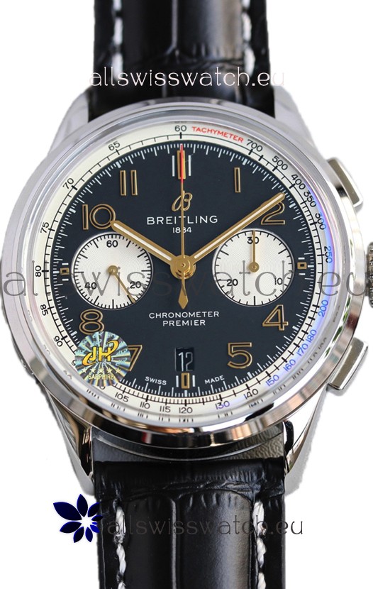 Breitling Premier B01 Chronograph 42 Edition Steel Casing Blue Dial - 1:1 Mirror Replica Watch